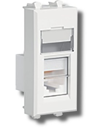 Розетка RJ-45 Avanti 1 модуль ванильная дымка (4405461): Розетка компьютерная в Щелково