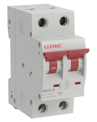 YON max MD63S 2P 6А 4,5кА C (MD63S-2PC6). Автоматический выключатель. ДКС в Щелково