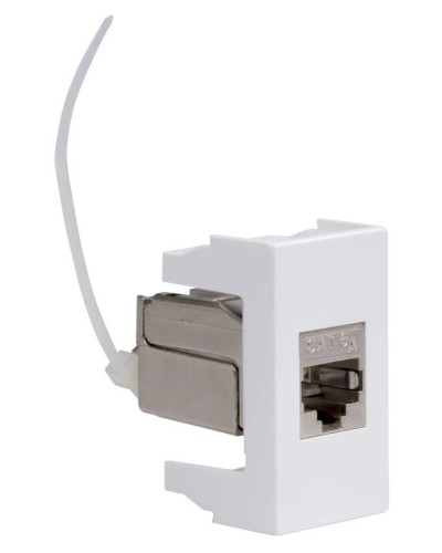 Розетка RJ-45 Viva 1 модуль кат.6A белая (45078). Розетка компьютерная экранированная с одним разъёмом. ДКС в Щелково