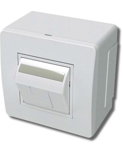 Коробка в сборе с 1 розеткой RJ45, кат.5е, белая (10665): Коробка в сборе в Щелково