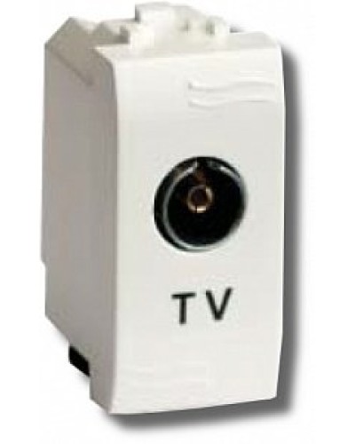 Розетка TV Brava универсальная 1 модуль слоновая кость (75721S): Розетка TV в Щелково