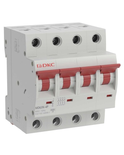 YON max MD63N 4P 25А 6кА C (MD63N-4PC25). Автоматический выключатель. ДКС в Щелково