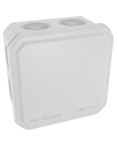 Коробка ответвительная с кабельными вводами IP55, 100х100х50 (53800). Коробка ответвительная. ДКС в Щелково
