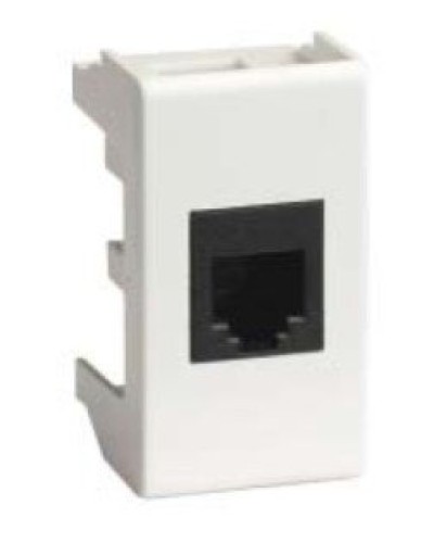 Розетка RJ-45 Viva 1 модуль белая (45038): Розетка компьютерная с одним разъёмом в Щелково