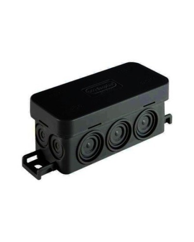 Коробка JBL090 90х42х40, 10 вых., IP55, черная (44055BL-1). Коробка монтажная. Экопласт в Щелково