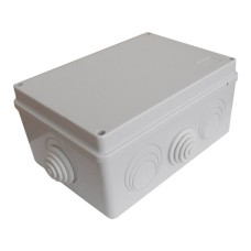Коробка JBS210 210х150х100, 8 вых., 24P (0,15...2,5мм²) серая (43636HF-GR). Коробка монтажная, огнестойкая, без галогена. Экопласт