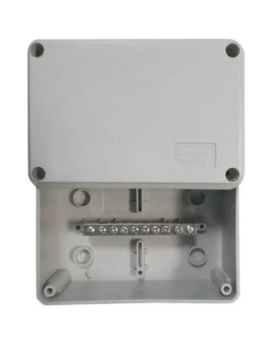 Коробка (КУП) JBS080 85х85х40, 6 вых, IP44 (44006KP): Коробка уравнивания потенциалов (КУП), 6х9мм, 8 зажимов в Щелково