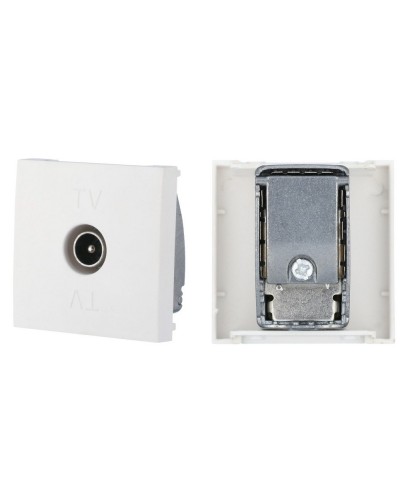 Розетка TV оконечная, белый LK45 (852104). Розетка TV. Экопласт в Щелково