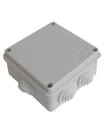 Коробка JBS100 100х100х55, 6 вых., 3P (1,5…6мм²) серая (43027HF-GR). Коробка монтажная, огнестойкая, без галогена. Экопласт в Щелково