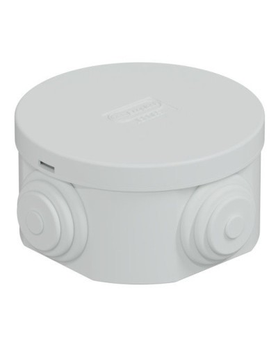 Коробка JBR065 D=65х35, 4 вых., IP44, белая (44004W-1). Коробка монтажная. Экопласт в Щелково