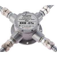 ККВ-07е-Ех-А-Р1-К-БК1, ШТ1/2+ШТ1/2+ШТ1/2+ШТ1/2. Коробка коммутационная взрывозащищенная крестообразная. Эридан