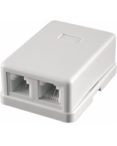 STK-RJ-45(8P8C), CAT.6, 2 выхода, Dual IDC компьютерная розетка: Розетка компьютерная 2 выхода в Щелково