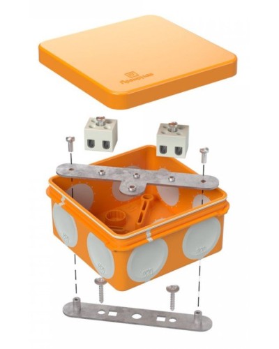 Коробка огнестойкая 80х80х40 (60-0210-FR2.5-4). Коробка огнестойкая для открытой установки. Промрукав в Щелково