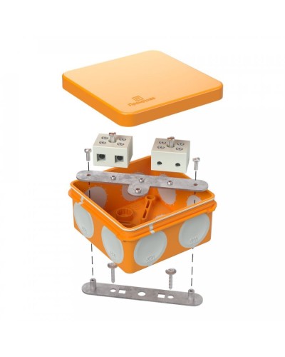 Коробка огнестойкая 80х80х40 (60-0210-FR10.0-4). Коробка огнестойкая для открытой установки. Промрукав в Щелково