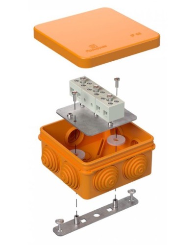 Коробка огнестойкая 80х80х40 (40-0210-FR1.5-6). Коробка огнестойкая для открытой установки. Промрукав в Щелково