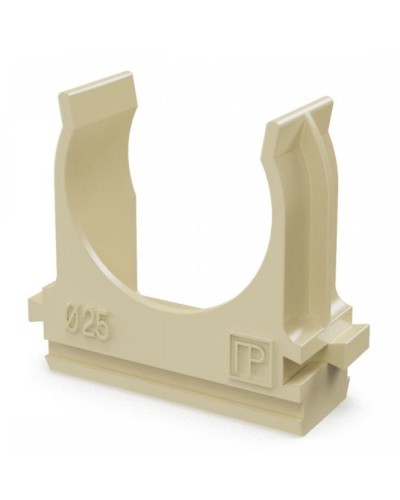 Крепёж-клипса для труб АБС-пластик сосна D25 (100 шт) (PR13.0050). Крепление для труб ПВХ. Промрукав в Щелково