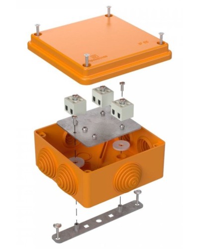 Коробка огнестойкая 100х100х50 (40-0300-FR2.5-6). Коробка огнестойкая для открытой установки. Промрукав в Щелково