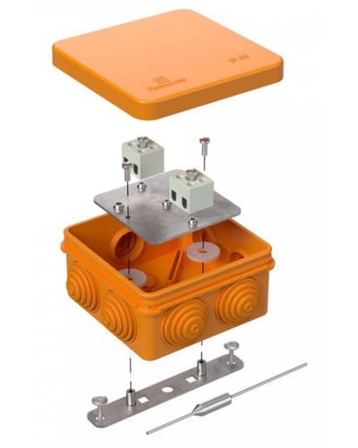 Коробка огнестойкая 80х80х40 (40-0210-FR2.5-4-П). Коробка огнестойкая для открытой установки. Промрукав в Щелково