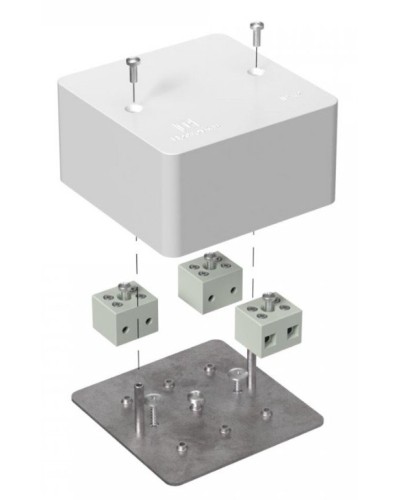 Коробка огнестойкая 103х103х45 (40-0470-FR2.5-6). Коробка огнестойкая для открытой установки. Промрукав в Щелково
