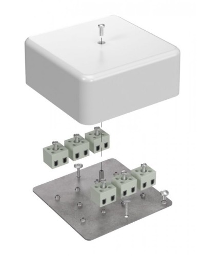 Коробка огнестойкая 103х103х45 (латунь) (40-0470-FR2.5-12-Е60). Коробка огнестойкая для открытой установки. Промрукав в Щелково
