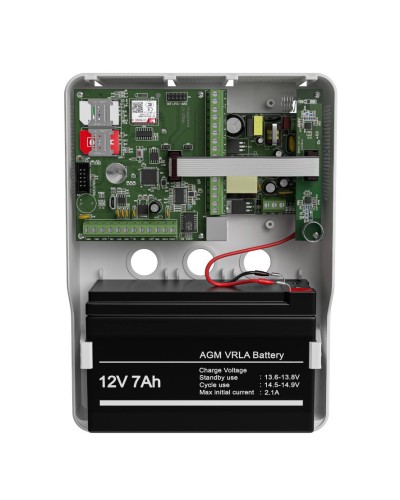 Mega v.5 LTE в корпусе (под АКБ 1,2-7 Ач с БРП 12V 2,5А). Панель охранная радиоканальная. Ритм в Щелково