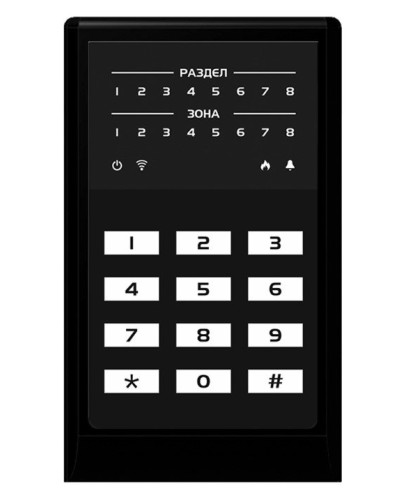 МИРАЖ-КД-04 (black). Кнопочная кодовая панель. Стелс НПП в Щелково