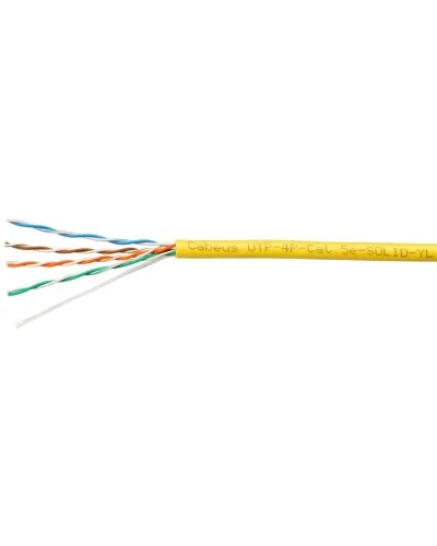UTP-4P-Cat.5e-SOLID-YL (7251c). Кабель «витая пара» (LAN) для структурированных систем связи. CABEUS в Щелково