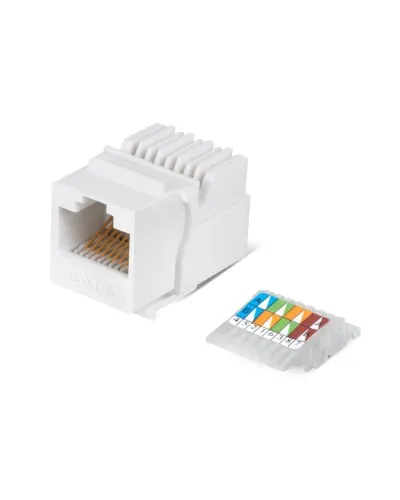 KJ-RJ45-Cat.6-Toolless (7959c): Вставка Keystone Jack RJ-45 в Щелково