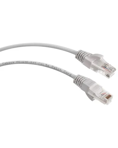 PC-UTP-RJ45-Cat.5e-5m (7215c), серый. Патч-корд медный. CABEUS в Щелково