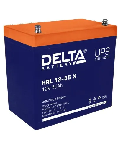 Delta HRL 12-55 X. Аккумулятор герметичный свинцово-кислотный. Delta в Щелково