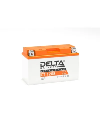 Delta CT 1208. Аккумулятор герметичный свинцово-кислотный стартерный. Delta в Щелково