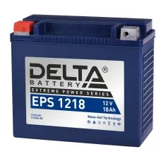 Delta EPS 1218. Аккумулятор герметичный свинцово-кислотный стартерный. Delta