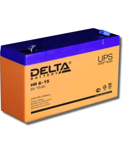 Delta HR 6-15. Аккумулятор герметичный свинцово-кислотный. Delta в Щелково