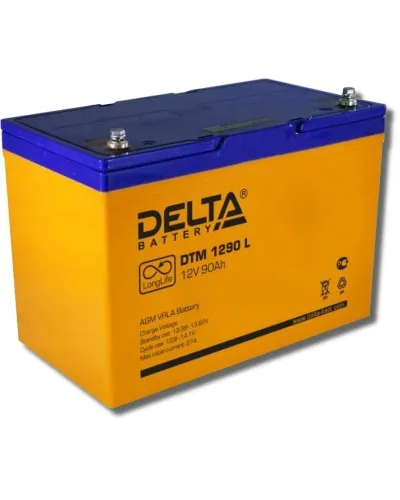 Delta DTM 1290 L. Аккумулятор герметичный свинцово-кислотный. Delta в Щелково