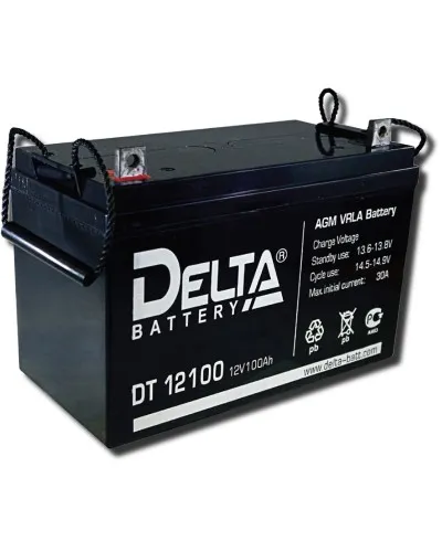 Delta DT 12100. Аккумулятор герметичный свинцово-кислотный. Delta в Щелково