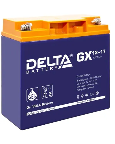 Delta GX 12-17. Аккумулятор герметичный свинцово-кислотный. Delta в Щелково