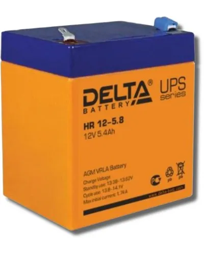 Delta HR 12-5.8. Аккумулятор герметичный свинцово-кислотный. Delta в Щелково