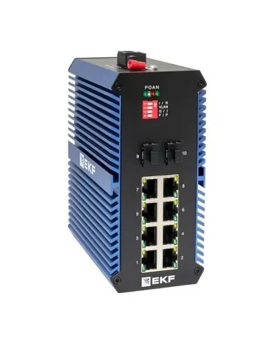 TSX-U-2GX/SFP-8GTP. Промышленный неуправляемый коммутатор. EKF в Щелково
