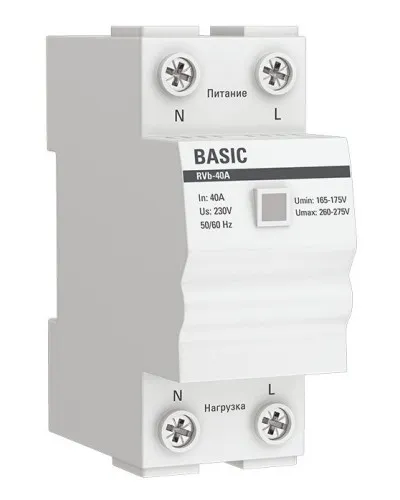 RVb-40A Basic (rvb-40a). Реле напряжения. EKF в Щелково
