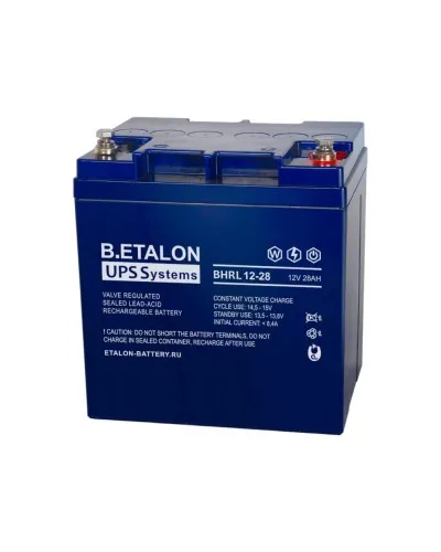 B.ETALON BHRL 12-28. Аккумулятор герметичный свинцово-кислотный. ETALON в Щелково