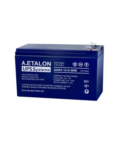 A.ETALON AHRX 12-9-36W. Аккумулятор герметичный свинцово-кислотный. ETALON в Щелково
