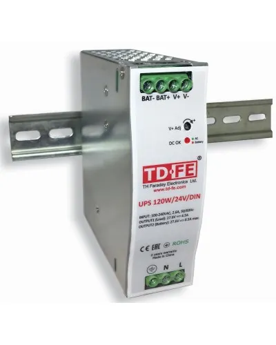 UPS 120W/24V/DIN. Блок бесперебойного питания. FARADAY в Щелково