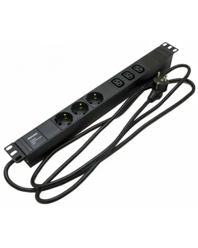 SHE19-3SH-3IEC-2.5EU. Блок розеток 19. Hyperline в Щелково