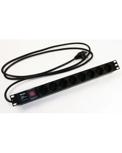 SHE19-8SH-S-2.5EU. Блок розеток 19. Hyperline в Щелково