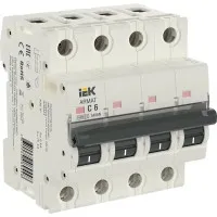 M06N 4P C 6А 6кА ARMAT (AR-M06N-4-C006). Автоматический выключатель. IEK