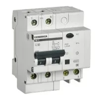 GENERICA АД12 2Р 50А 30мА (MAD15-2-050-C-030). Автоматический выключатель дифференциального тока. IEK