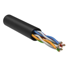 GENERICA U/UTP кат.5E 24AWG 4 пары LDPE черный (BC3-C5E04-139-305-R-G). Кабель «витая пара» (LAN) для структурированных систем связи. IEK