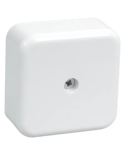 Коробка распаячная КМ41206-01 50х50х20 открытой проводки (4 клеммы 3 мм²) белая (UKO10-050-050-020-K01). Коробка распаячная безгалогенная (HF). IEK в Щелково