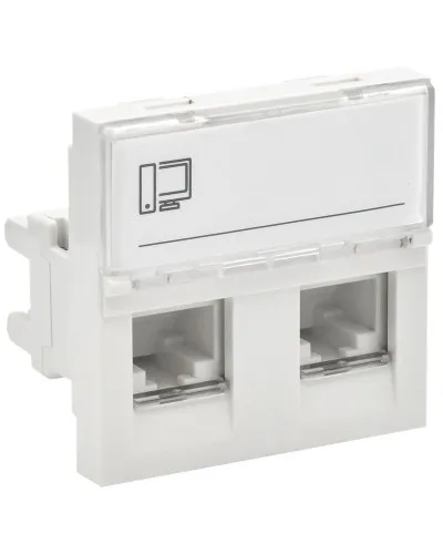 Розетка RJ45 кат.6 PRIMER РКИ-22-00-П-6 белый IEK (PR-KK40D-RI-0-2-2C06U-K01). Розетка RJ-45. IEK в Щелково