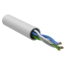 GENERICA U/UTP кат. 5E 24AWG 2 пары LSZH INDOOR белый (BC1-C5E02-128-305-G). Кабель «витая пара» (LAN) для структурированных систем связи. IEK